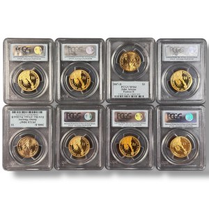 USA, U.S. Presidents - set of 8 coins at PCGS