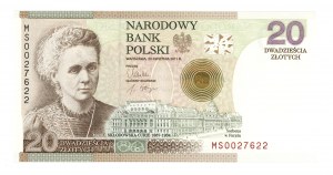 III RP, 20 gold 2011, MS series, Maria Skłodowska-Curie