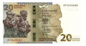 III RP, 20 gold 2022, RP series, Protecting Poland's eastern border