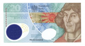 Third Republic, 20 zloty 2022, MK series, Nicolaus Copernicus