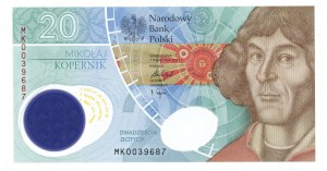 Third Republic, 20 zloty 2022, MK series, Nicolaus Copernicus