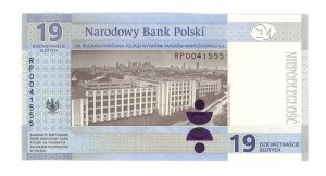 Third Republic, 19 zloty 2019, RP series, 100th anniversary of PWPW.