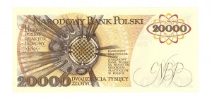 People's Republic of Poland, 20,000 zloty 1989, AE series