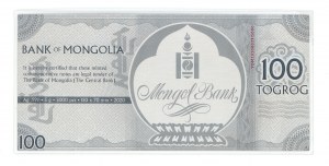 Mongolia, 100 togrog 2020, YOM series, Year of the mouse