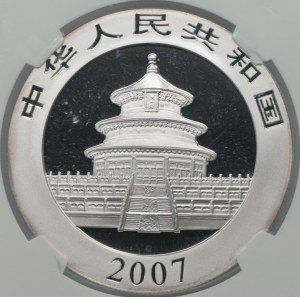 China, 10 yuan 2007, Panda, NGC MS 69