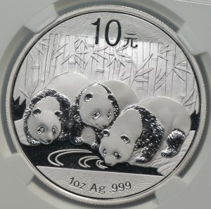 China, 10 yuan 2013, Panda, NGC MS 69