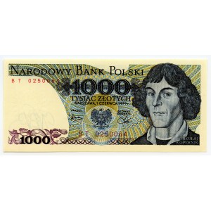 PRL, 1.000 złotych 1979, seria BT