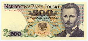 People's Republic of Poland, 200 gold 1976, H series