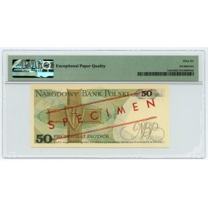 PRL, 50 złotych 1988, seria GB, WZÓR 0740*, PMG 66 EPQ