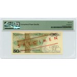 PRL, 50 złotych 1988, seria GB, WZÓR 0740*, PMG 66 EPQ