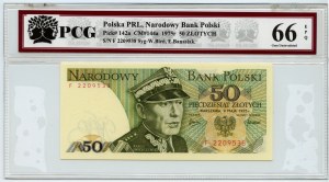 People's Republic of Poland, 50 gold 1975, F series, PCG 66 EPQ