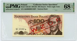 People's Republic of Poland, 100 gold 1976, AK series, MODEL 0460*, PMG 68 EPQ