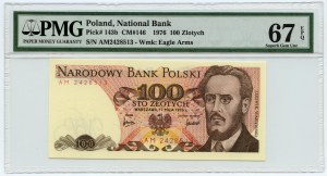 People's Republic of Poland, 100 gold 1976, AM series, PMG 67 EPQ