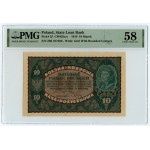 II RP, 10 marek polskich 1919, II Serja BJ, PMG 58