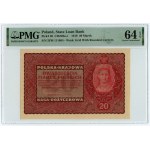 II RP, 20 marek polskich 1919, II Serja FM, PMG 64 EPQ