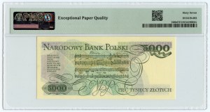 People's Republic of Poland, 5,000 gold 1986, series AY, PMG 67 EPQ