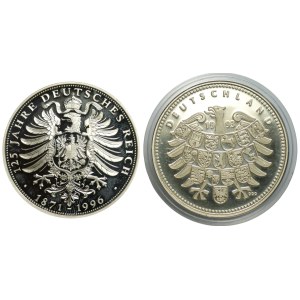 Niemcy, srebrne medale (1993-1996), Ag999, zestaw 2 sztuk