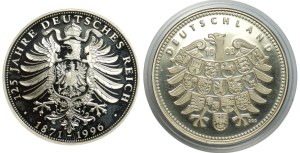 Germany, silver medals (1993-1996), Ag999, set of 2 pieces