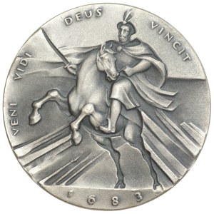 Polska, Medal 300-lecie odsieczy wiedeńskiej 1983, Ag 925, 44,68 g