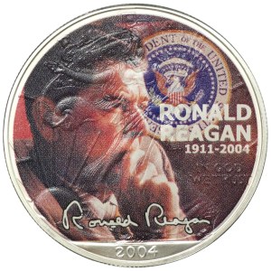 USA, 1 dollar 2004, Ronald Reagan, Ag 999