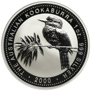 Australia, $1 2000 - Kookaburra, Ag 999