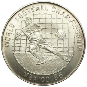 Cambodia, 20 riels 1988, Mexico 1986 World Cup, Ag 999