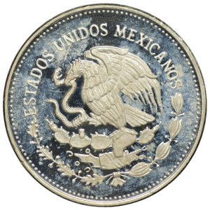 Mexico, $100 1985 World Cup, Ag 925