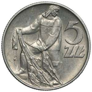 PRL, 5 złotych 1971, Rybak