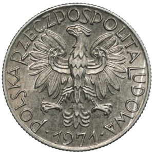 PRL, 5 zloty 1971, Fisherman