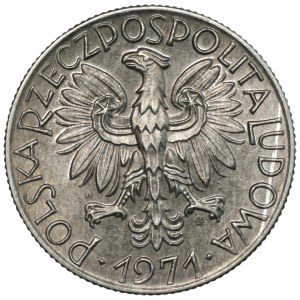 PRL, 5 zloty 1971, Fisherman