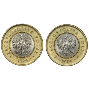 III RP, 2 złote 1994, zestaw 2 sztuk