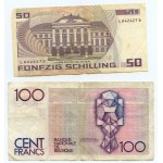 Belgia, Austria, Chorwacja, Niemcy, zestaw 6 sztuk banknotów