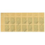 Bloczek znaczków, Bolesław Bierut 1948, odwrócony stempel
