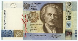 III RP, 19 gold 2019, 100th anniversary of the founding of PWPW, LOW NUMBER RP0000145