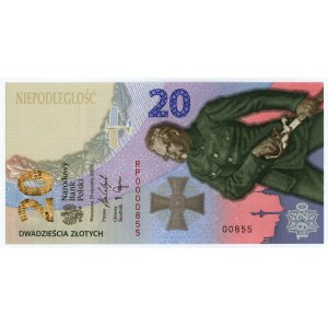 III RP, 20 złotych 2020, Bitwa Warszawska 1920, NISKI NUMER RP0000855