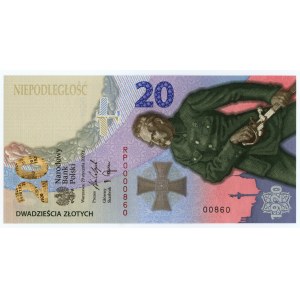 III RP, 20 złotych 2020, Bitwa Warszawska 1920, NISKI NUMER RP0000860