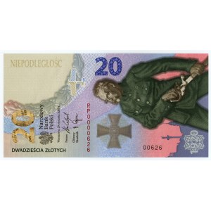 III RP, 20 złotych 2020, Bitwa Warszawska 1920, NISKI NUMER RP0000626
