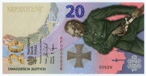III RP, 20 gold 2020, Battle of Warsaw 1920, LOW NUMBER RP0000626