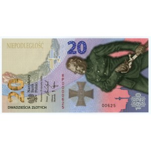 III RP, 20 złotych 2020, Bitwa Warszawska 1920, NISKI NUMER RP0000625