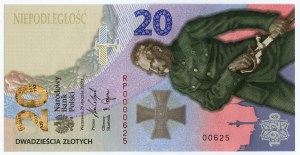 III RP, 20 gold 2020, Battle of Warsaw 1920, LOW NUMBER RP0000625