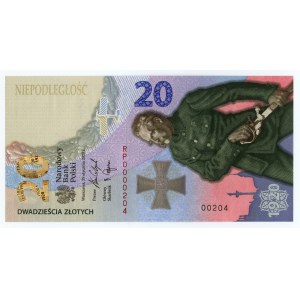 III RP, 20 złotych 2020, Bitwa Warszawska 1920, NISKI NUMER RP0000204