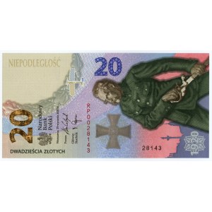 III RP, 20 złotych 2020, Bitwa Warszawska 1920, NISKI NUMER RP0028143