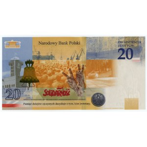 III RP, 20 złotych 2021, Lech Kaczyński, CIEKAWY NUMER LK0037973