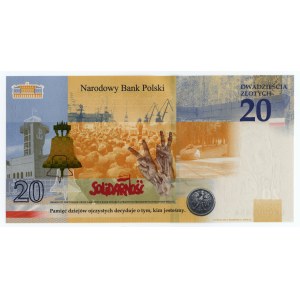 III RP, 20 złotych 2021, Lech Kaczyński, NISKI NUMER LK0005454