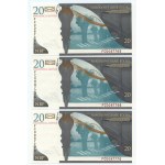 III RP, set 13 banknotów, 20 złotych 2009, Fryderyk Chopin