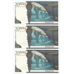 III RP, set 13 banknotów, 20 złotych 2009, Fryderyk Chopin