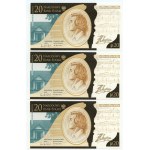 III RP, set 13 banknotów, 20 złotych 2009, Fryderyk Chopin