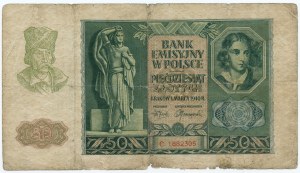 50 zloty 1940, series C, Warsaw District Command Group. IV