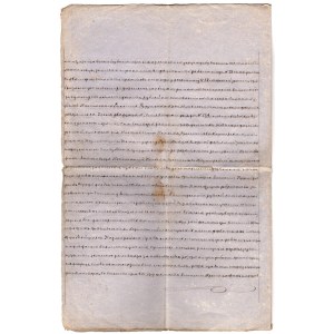 Historyczny dokument rosyjski, ubezpieczenie budynku gimnazjalnego, początek XX wieku