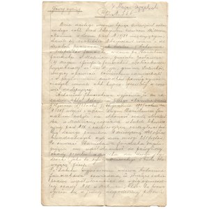 Stary rękopis, dokument historyczny z przełomu XIX i XX wieku